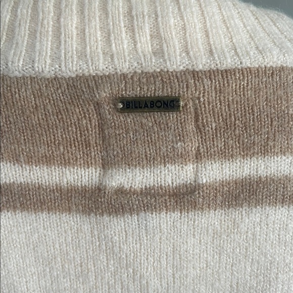 Billabong Striped Beige Cardigan Sweater - Picture 8 of 9